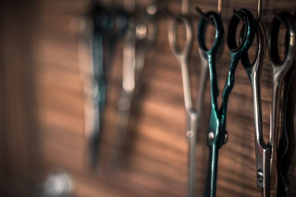 Barbershop Scissors (stock photo)